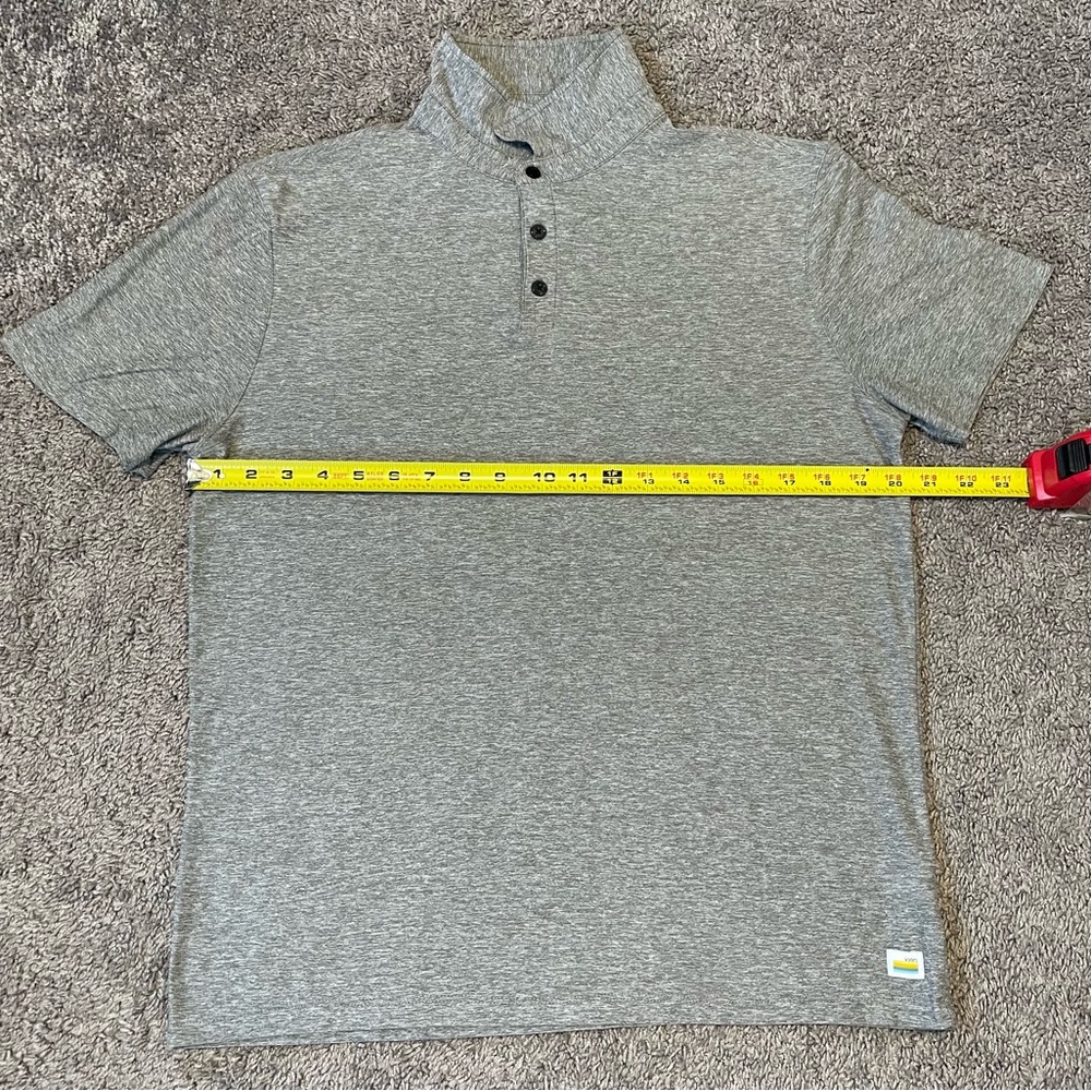 Vuori Heather Gray Polo Shirt